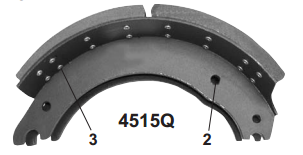 Brake Shoe Kit, P 16.5" X 7" New, No Core