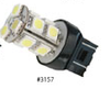 #3157 White Tower Style 13 LED Light Bulb Pair