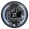 7" Halogen Universal Headlamp w/ 34 White LEDs 