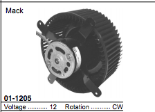 Blower Motor fits Mack CX Vision 2 Wires