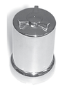 Chrome Plastic Push-On Spinner Round Lug Nut Covers 1-1/4'' & 33mm''