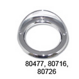 Chrome Plastic Grommet Cover With Visor for 4" Round Light