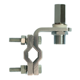 Aluminum Vertical/Horizontal Mirror Mount Bracket,2 Bolt W/Adapter Antenna