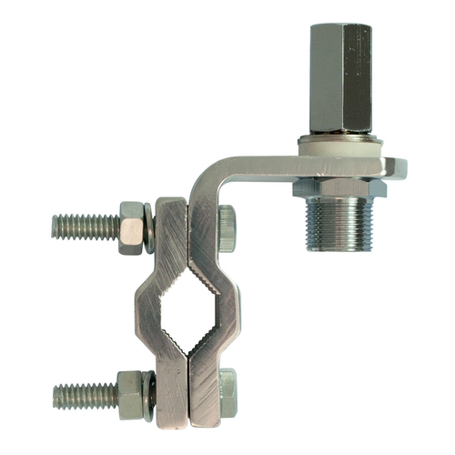 Aluminum Vertical/Horizontal Mirror Mount Bracket,2 Bolt W/Adapter Antenna