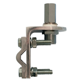 Aluminum Vertical,Horizontal Mirror Mount Bracket, 4 Bolt, W/Adapter Antenna