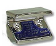 Chrome Plastic Switch Guard W/Blue 5Th Wheel