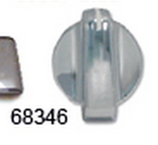 Chrome Plastic A/C Control Knob fits Peterbilt 357/365/378/379/385/386/389 2005+