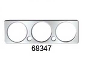 Chrome Plastic A/C Control Plate Cover fits Peterbilt 2005+ 357/378/379/385/389
