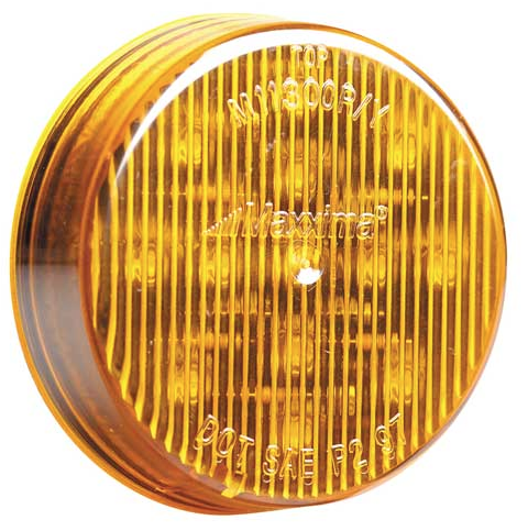 2" Round Amber/Amber Clearance Marker Light Maxxima