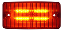 Rectangular Cab LED Marker Light W/ Connector Fits Freightliner FLD120 & International 4700