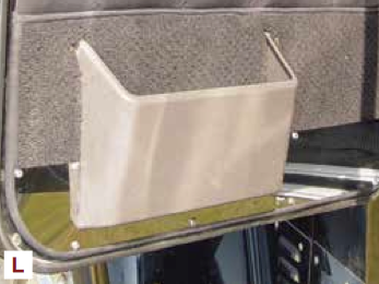 Lower Door Trims W/ Cutout For View Window & Pocket fits Freightliner Classic/FLD