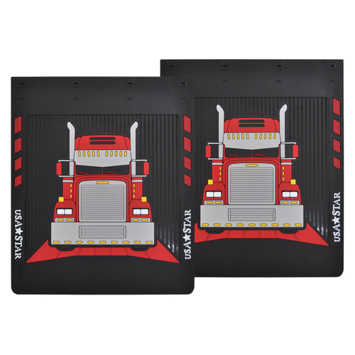 Rubber Mud Flaps Fits Freightliner Classic (Pair)