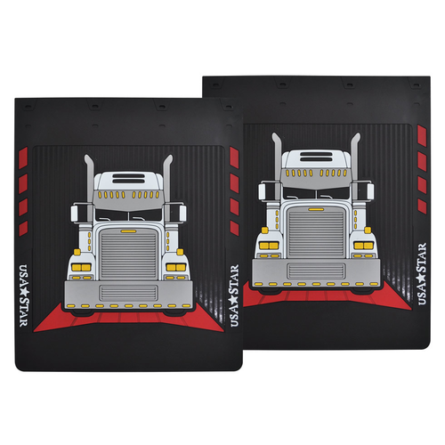 Rubber Mud Flaps Fits Freightliner Classic (Pair)