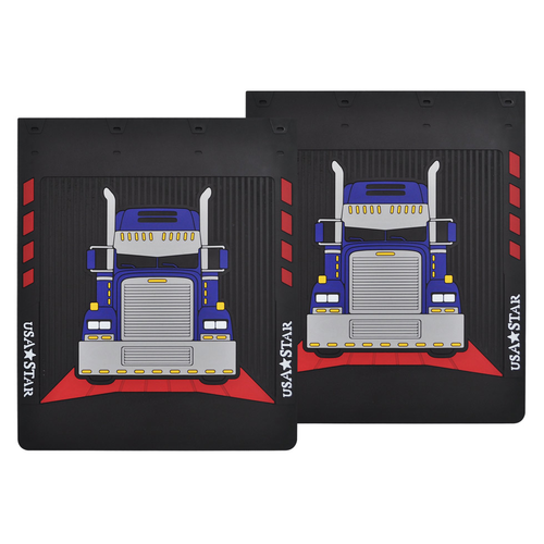 Rubber Mud Flaps Fits Freightliner Classic (Pair)