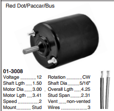 Blower Motor/2 sp CW