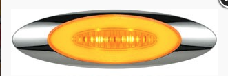 6 LED M5 Millennium GloLight (Clearance/Marker) - Amber LED/Amber Lens