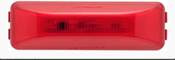 10 LED Rectangular Clearance/Marker Light - GLO Light - Red LED/Red Lens