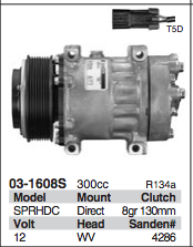 Sanden Compressor - Genuine OEM Grade fits Volvo
