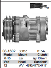 Sanden Compressor - Genuine OEM Grade fits Volvo