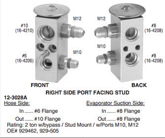 Expansion Valve fits Peterbilt