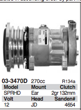 Sanden Compressor - Genuine OEM Grade 2 Groove 4639/4644/8104