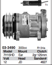 Sanden Compressor - Genuine OEM Grade Multi Fit Applications 4627