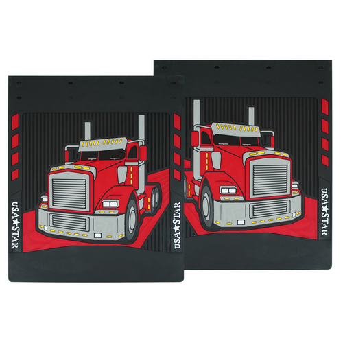 Rubber Mud Flaps Fits Kenworth T800 (Pair)