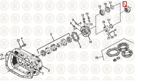 Nut, 2-16 Thread x 2-3/4 in. Flats x 1 in. Height, Locking / Flanged