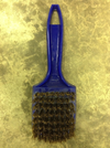 Model 156 ,Large Brass Bristle Tire Brush Easy Reach 156