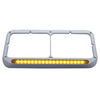 19 Led Dual Headlight Bezel - Amber Led/Amber Lens