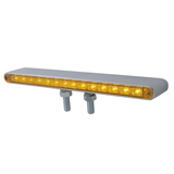 28 LED 12" Double Face Light Bar - Amber & Red LED/Amber & Red Lens