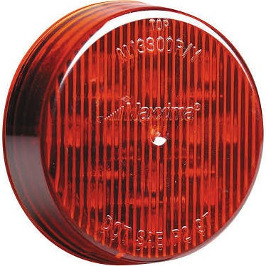 2.5" Round P2/P3 Clearance Marker Red/Red Maxxima