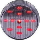 2.5" Round P2/P3 Clearance Marker Red Clear Lens Maxxima