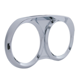 Dual Gauge Cluster Bezel With Visor For 2006+ Peterbilt