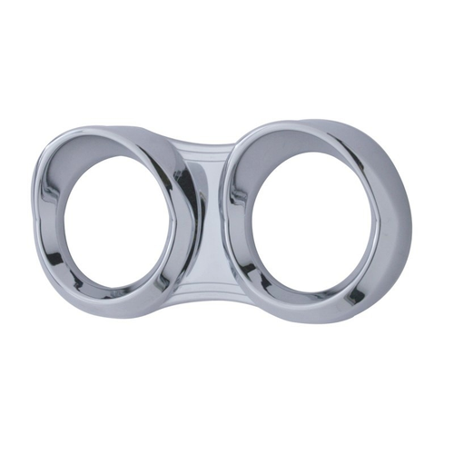 2 Gauge Cluster Bezel With Visor For 2006+ Peterbilt - Horizontal