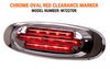 Chrome Oval Clearance Marker 1