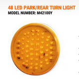 4" Round Park/Turn 48 Led Amber Maxxima