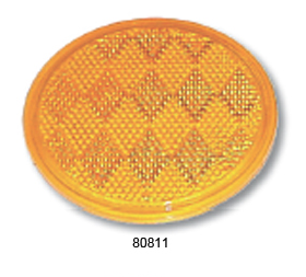 3” Round Reflector with Adhesive Back