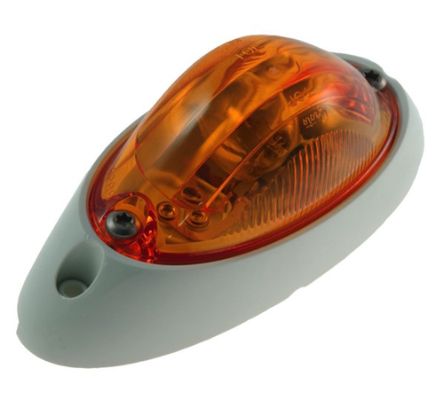 Grote Small Aerodynamic Combination Marker Side Turn Light White Base