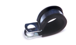 Rubber Insulated Steel Clamp Black 2”10 Pk