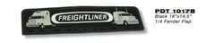 Fender Flap, 18X14.5” 1/4 fits Freightliner, Tow Greytrucks (Pair)