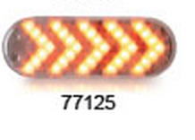 Oval Sequential Arrow Mid-Turn Spyder LED Light