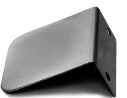 "L" Bracket Permit Sticker Holder Holds IFTA & DMV Chrome Plated Steel