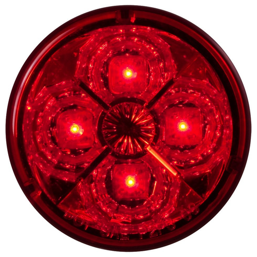 2.5” Round Star Design 4 Led Marker Light 12V