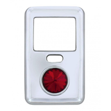 Rocker Switch Cover With Crystal For 1998-2018 Volvo VNL - Red