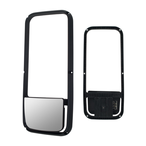 Mirror Frame W/ Heated Bottom Mirror Fits Kenworth T600/T660/T800/T2000 & Peterbilt 387, 587