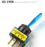 Toggle, On/Off,3 Blade Blue,20 Amp.