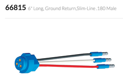 Stop Tail Turn Three-Wire Plug-In Pigtails for Male Pin Lights