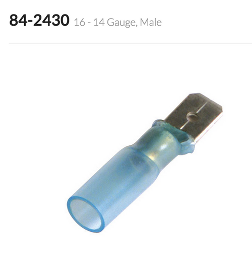 Heat Shrink Male Disconnect, 16-14 Ga, 250 Pack 15