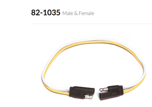 Flat Connector,(Grote Ind. Co. Electrical), 2Pole,10Ga